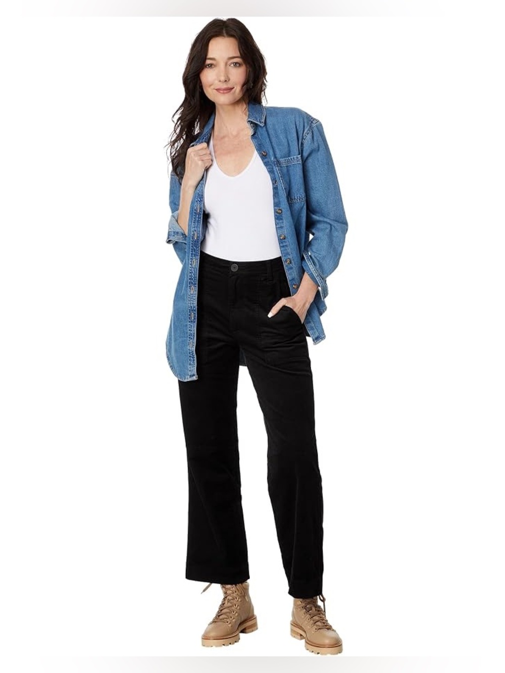 Evereve Black Straight-Leg Jeans